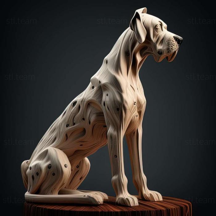3D модель Аргентинский дог собака (STL)